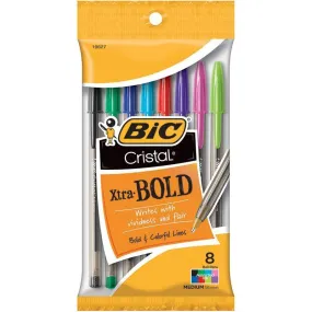 (12 Pk) Bic Cristal Xtra Bold 8 Per