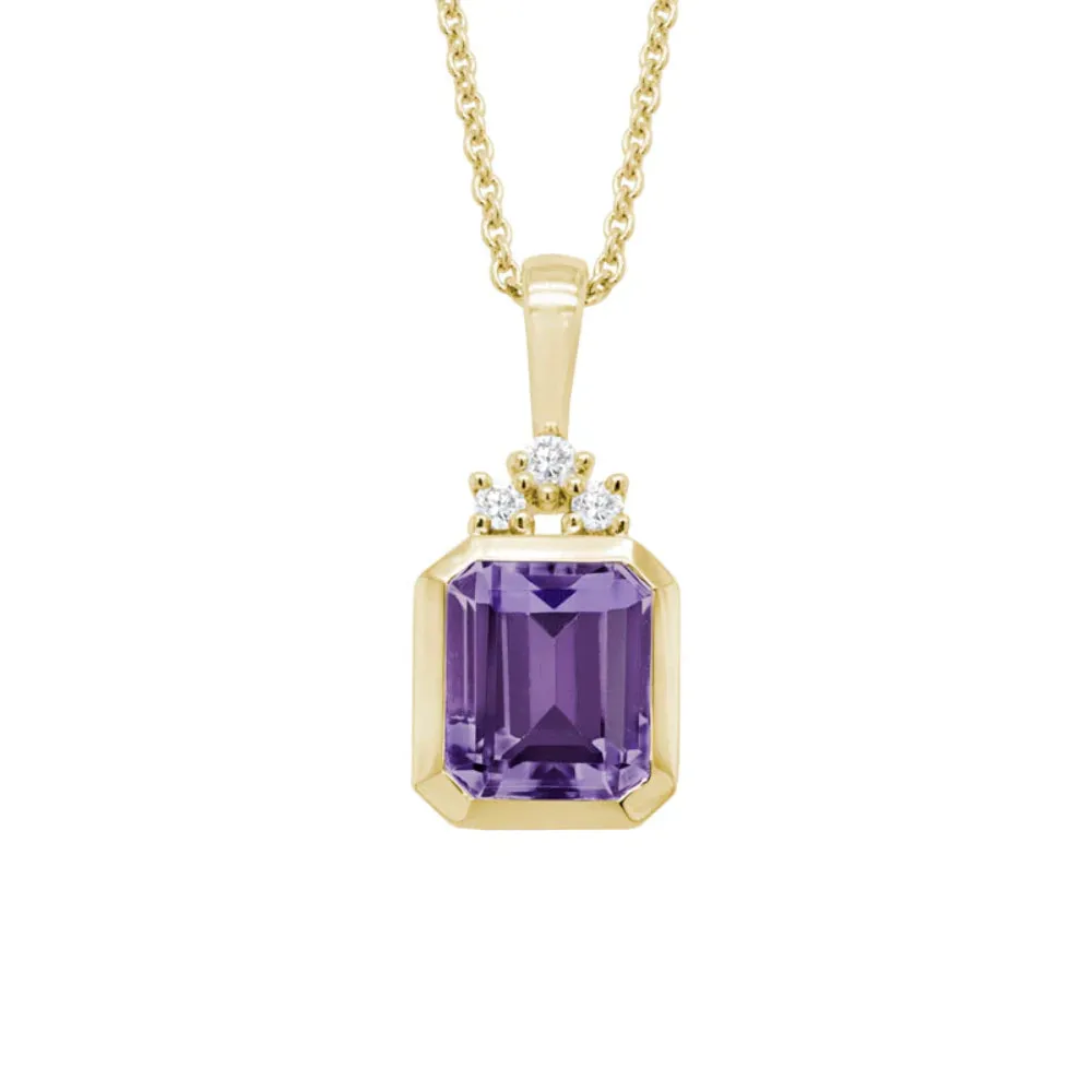 14k Gemstone Pendant Necklace