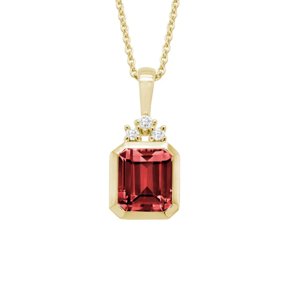 14k Gemstone Pendant Necklace