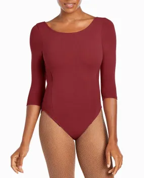 3/4-Length Quilted Cotton-Blend Leotard