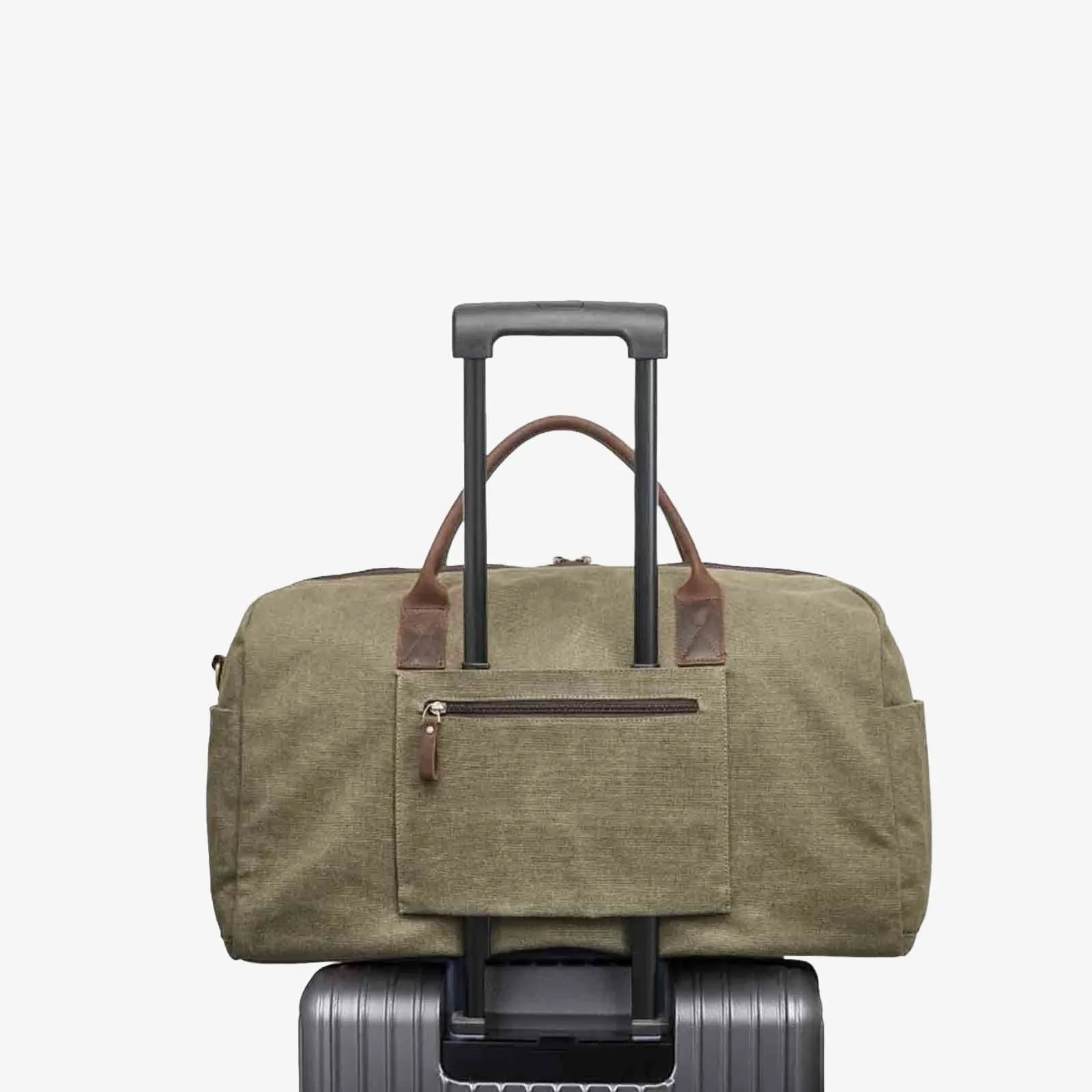 52L Canvas Carry on RFID Blocking Duffle Bag