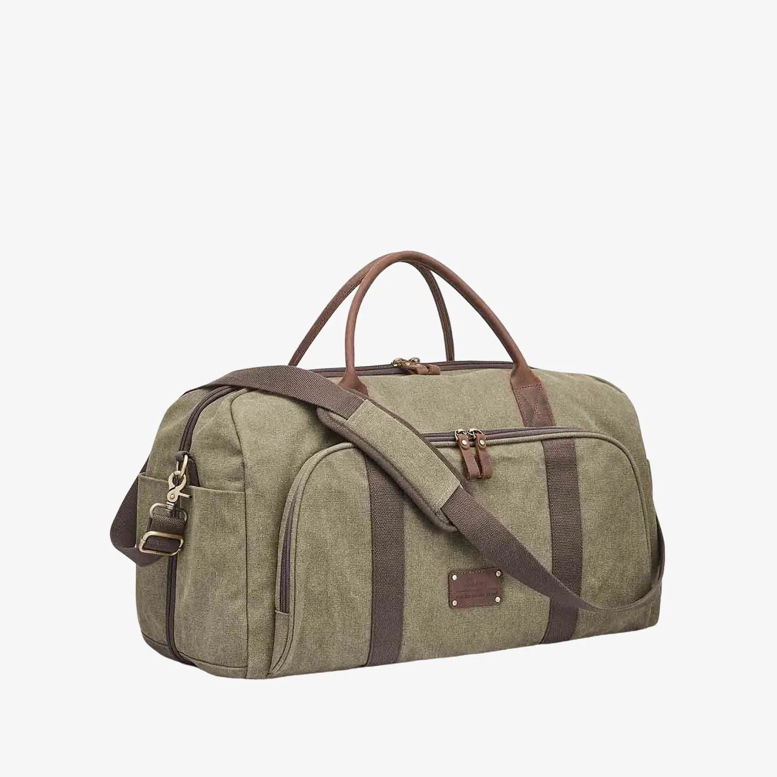 52L Canvas Carry on RFID Blocking Duffle Bag