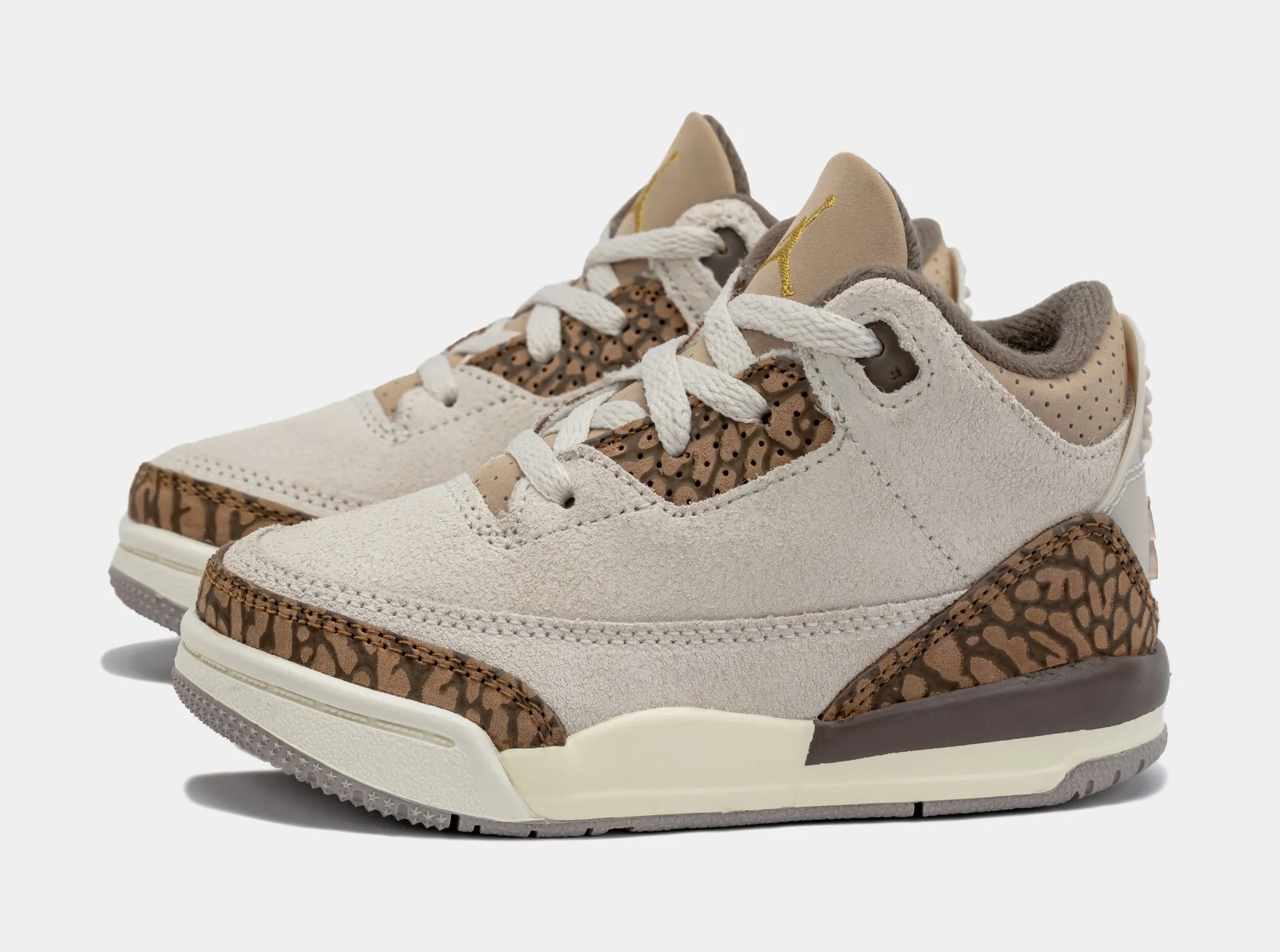 Air Jordan 3 Retro Palomino Infant Toddler Lifestyle Shoes (Light Orewood Brown/Palomino)