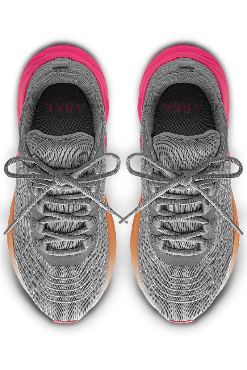 Avory Mesh | Ice Grey Vivid Pink | Sneakers fra Arkk