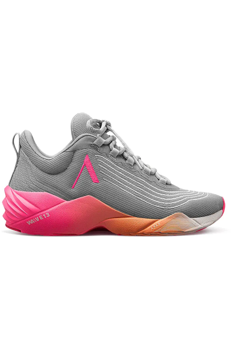 Avory Mesh | Ice Grey Vivid Pink | Sneakers fra Arkk