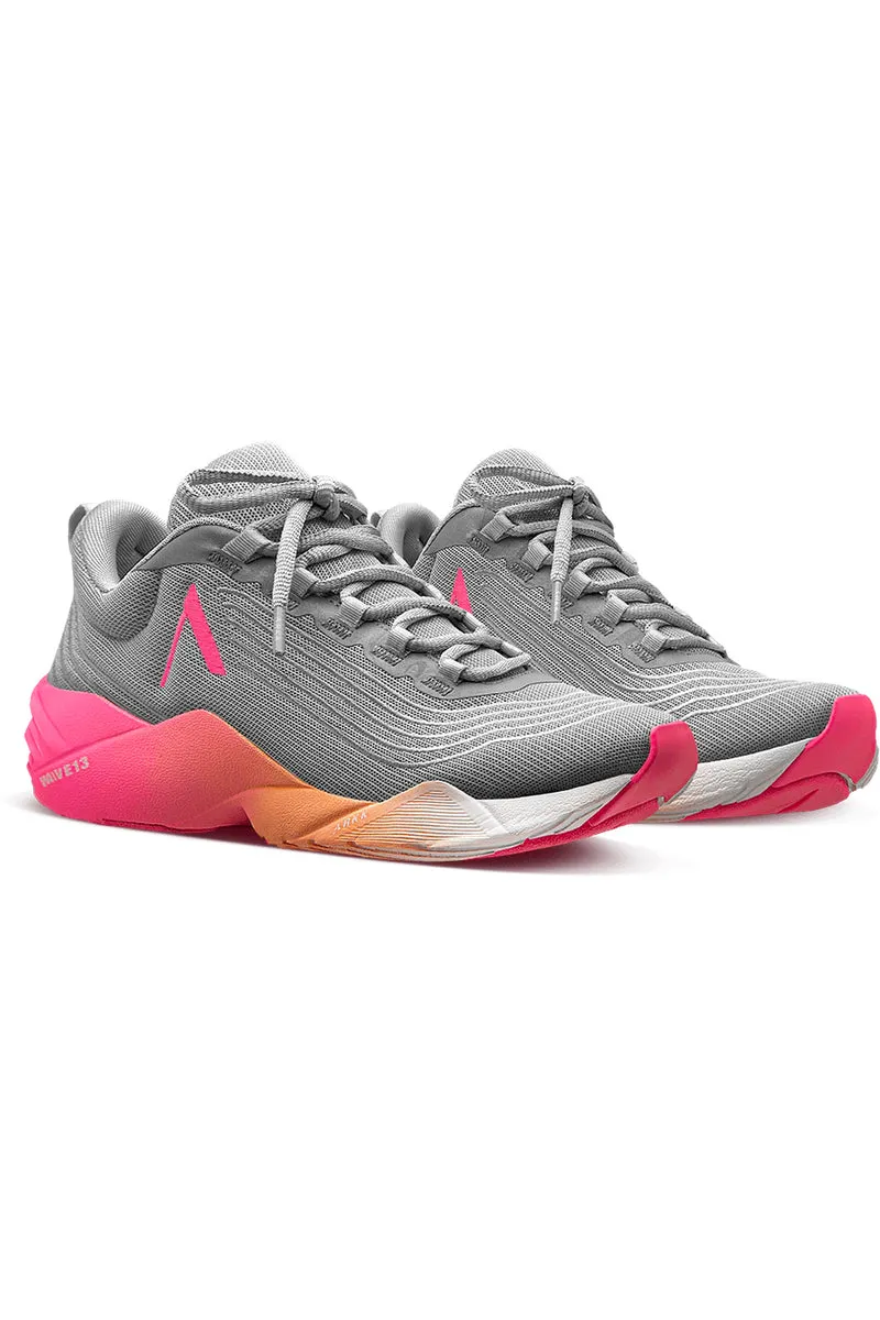 Avory Mesh | Ice Grey Vivid Pink | Sneakers fra Arkk