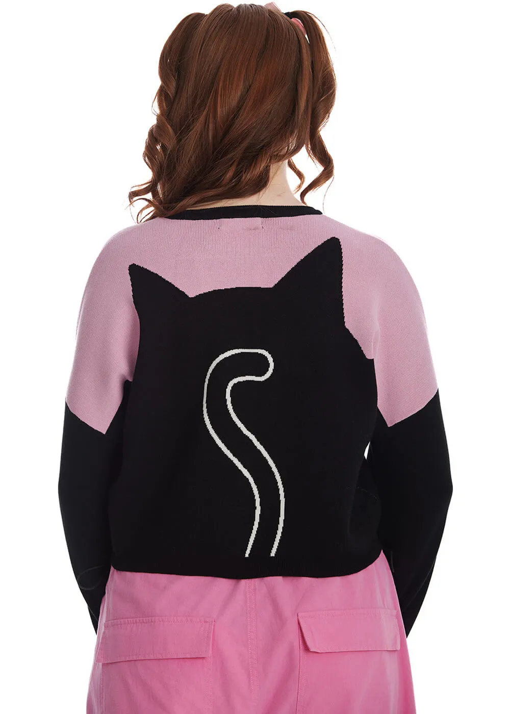 Banned Haru Cat Jumper Pink