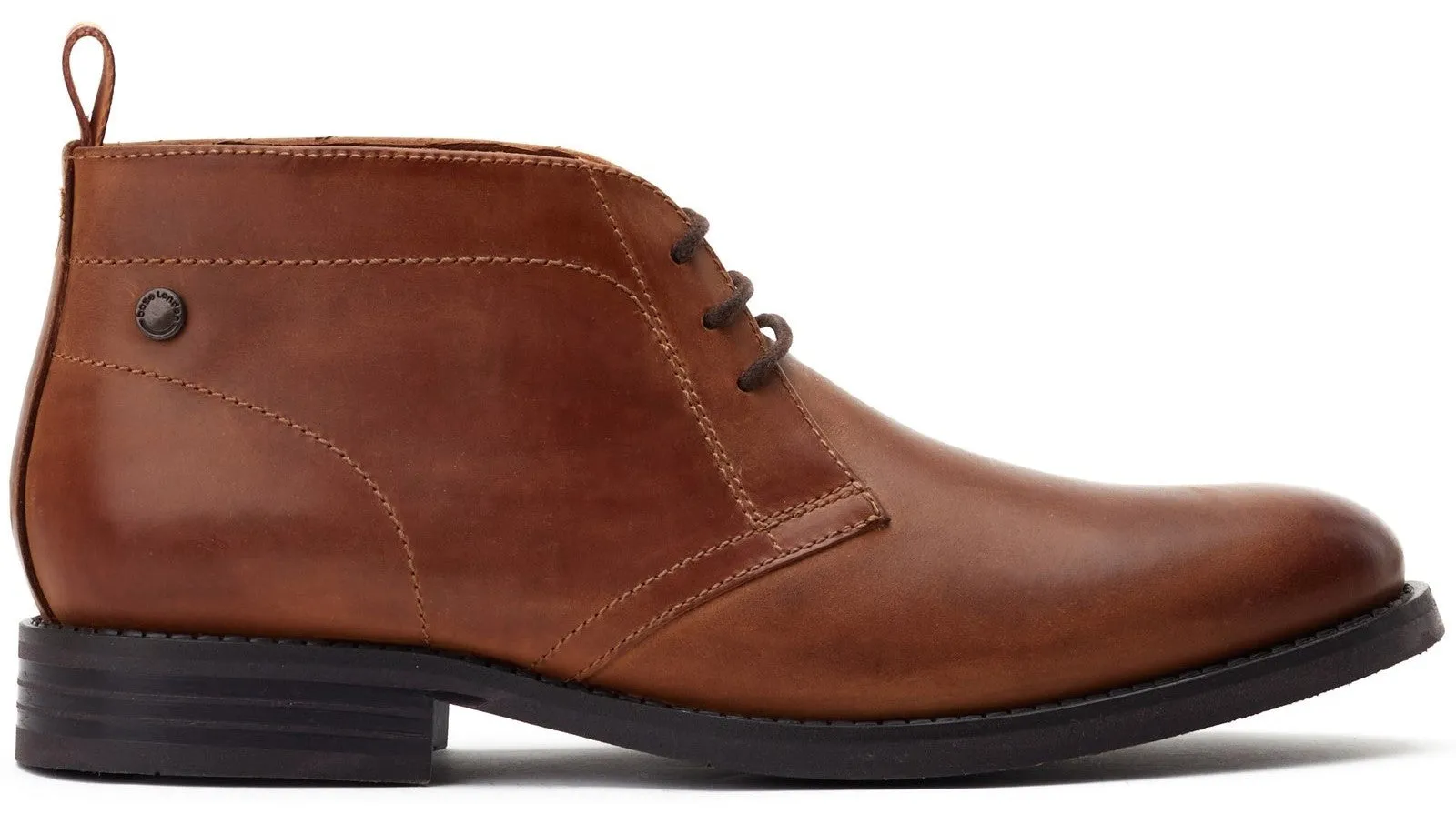 Base London Atkinson Mens Leather Lace Up Chukka Boot