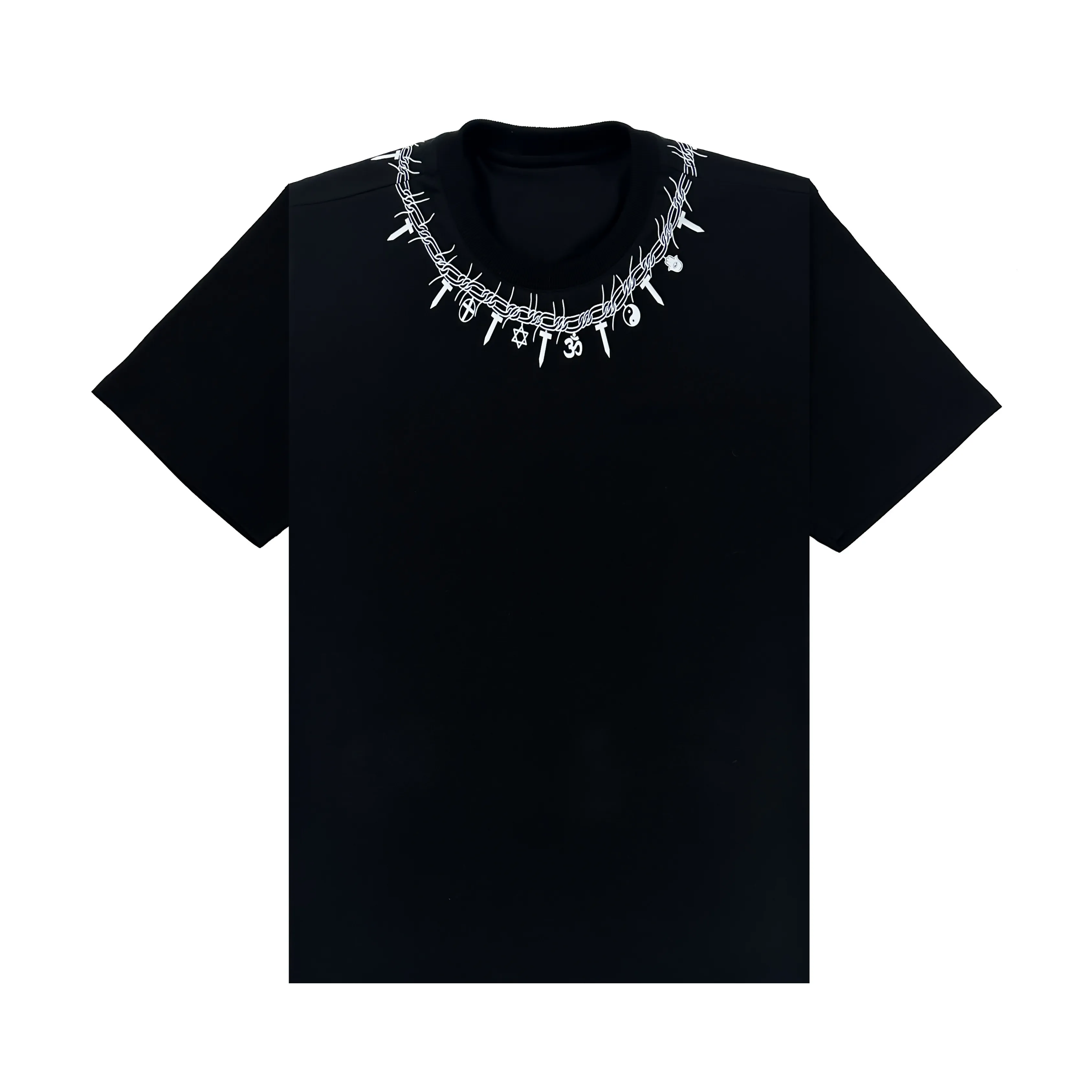 Black Religious Necklace T-shirt