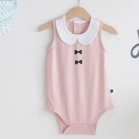 Borny Bodysuits Pink Tuxedo