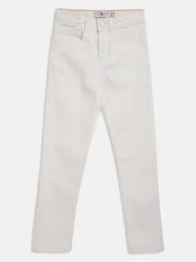 Boys Slim Fit White Jeans