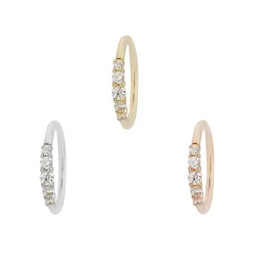 Brigitte CZ Seamless Ring