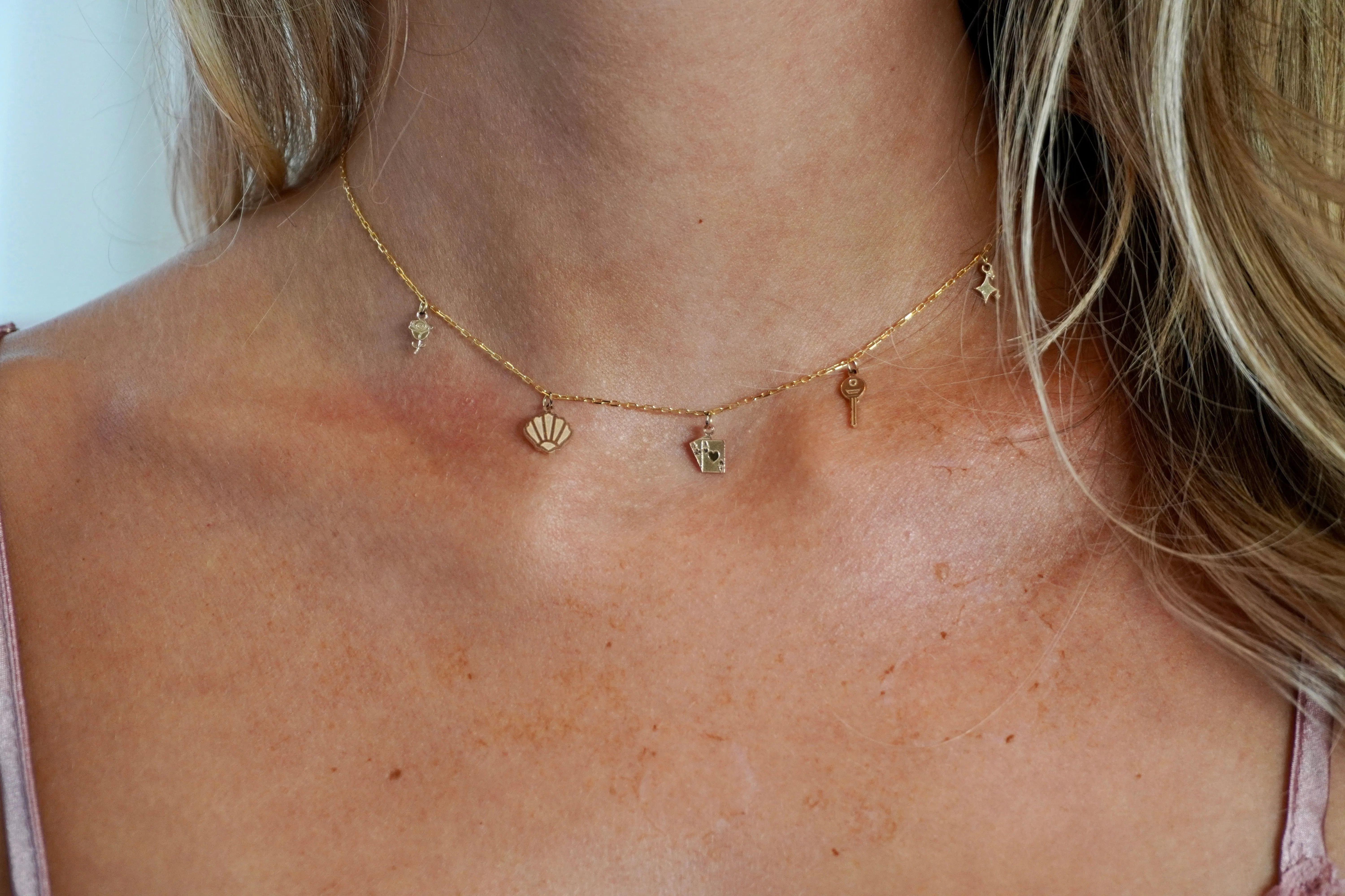 Build Your Own Two Charm Necklace | 10k Yellow Gold