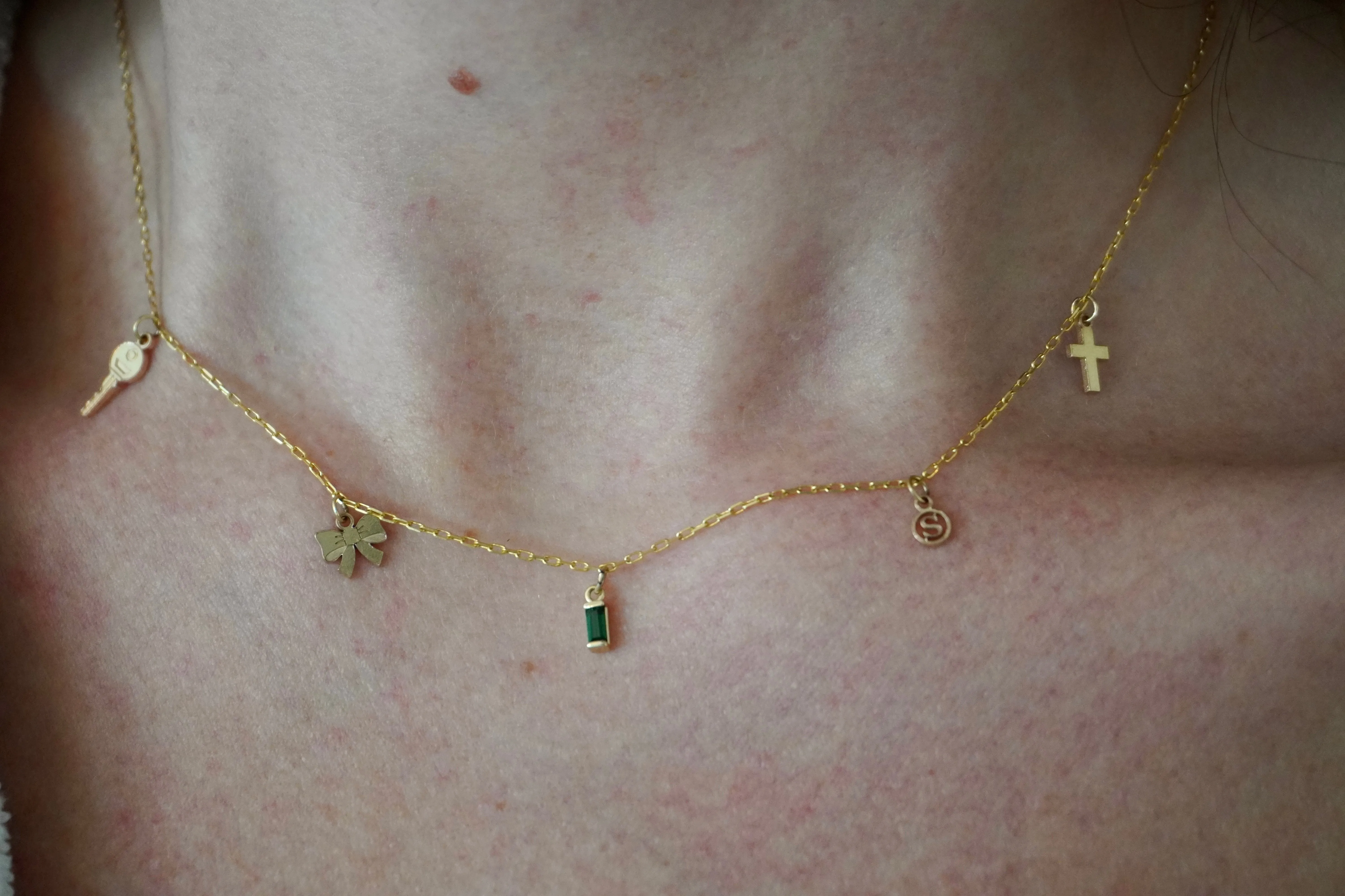 Build Your Own Two Charm Necklace | 10k Yellow Gold