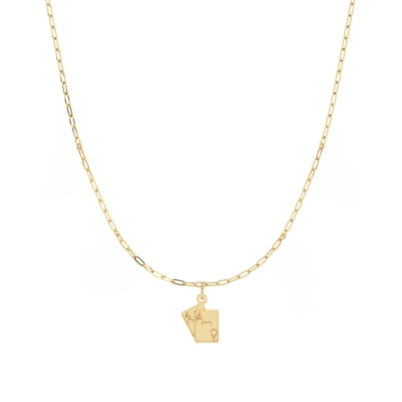 Build Your Own Two Charm Necklace | 10k Yellow Gold