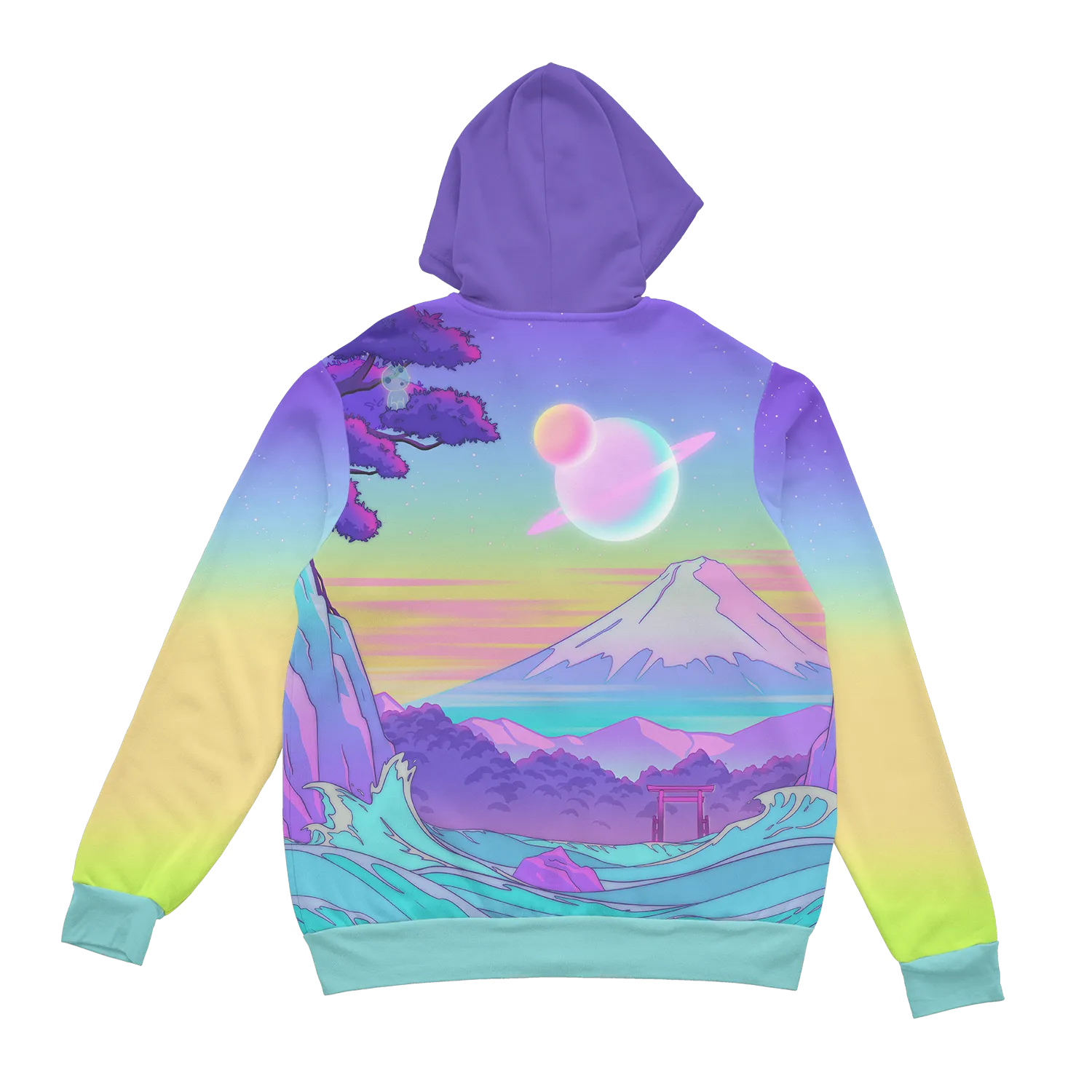 Celestial Fuji Zip Up Hoodie