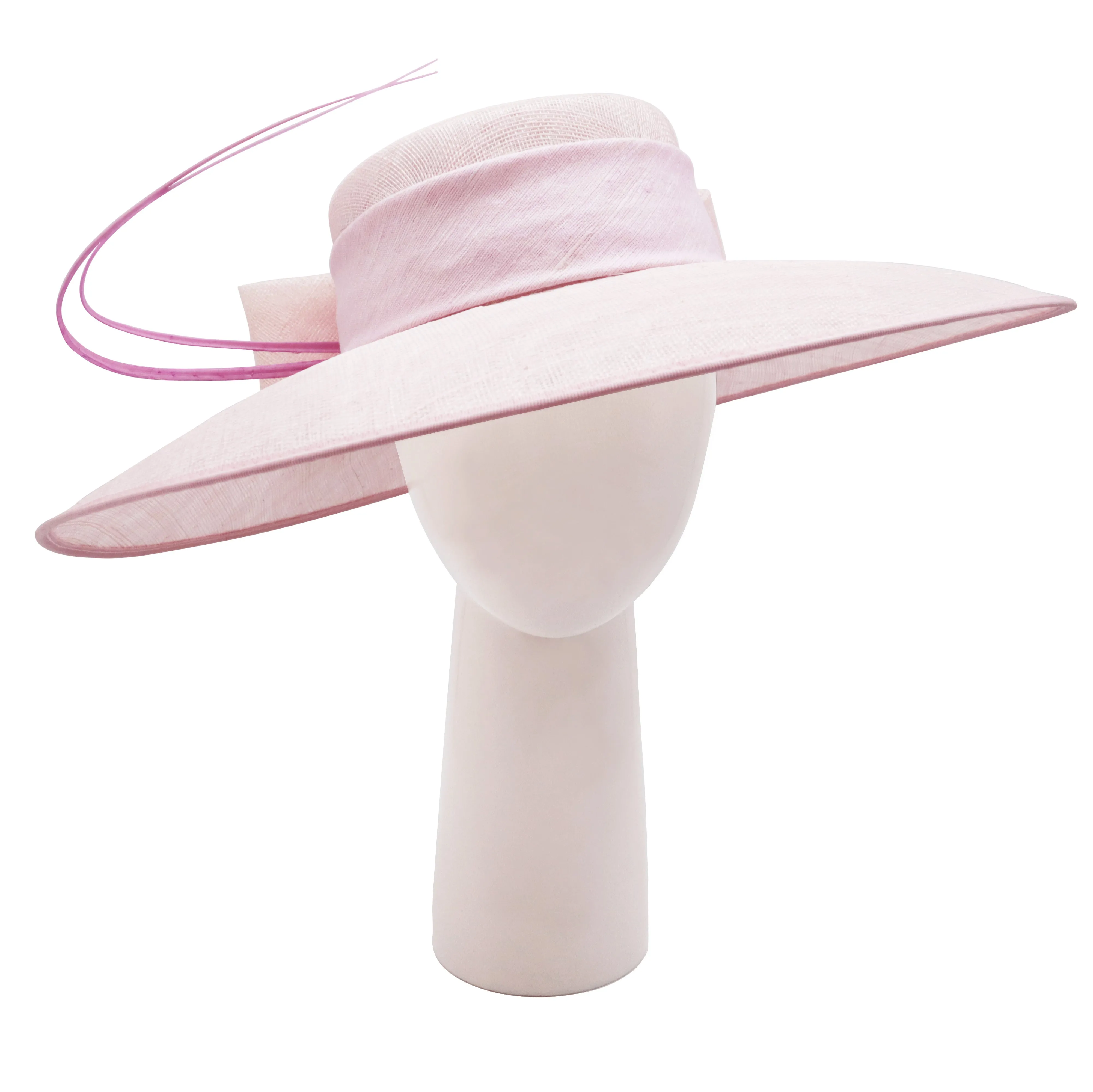 Chelsea Square Hat in Pale Pink