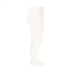 Condor Cotton Tights With Side Bow Ivory