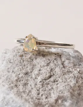 Delicate Opal Gemstone Ring - Size 8