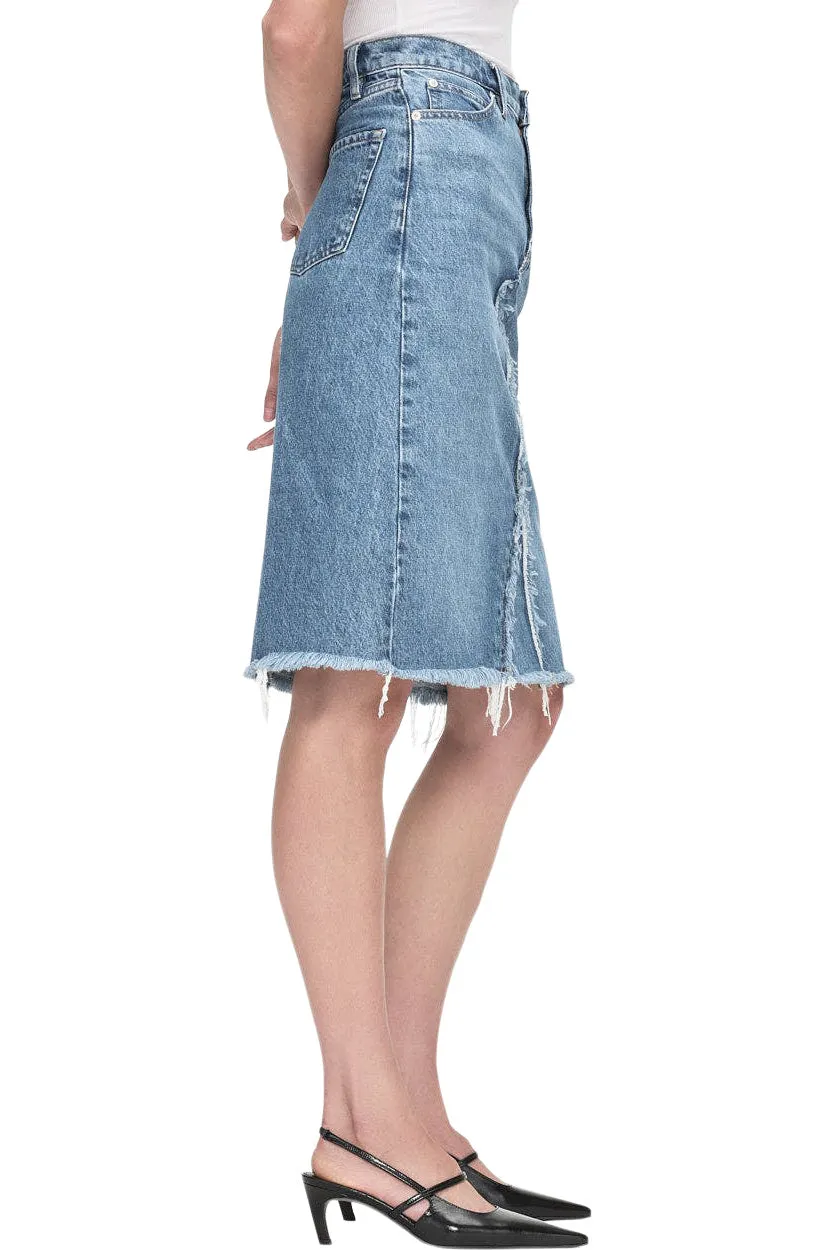 Frame Denim Deconstructed Skirt in Mabel