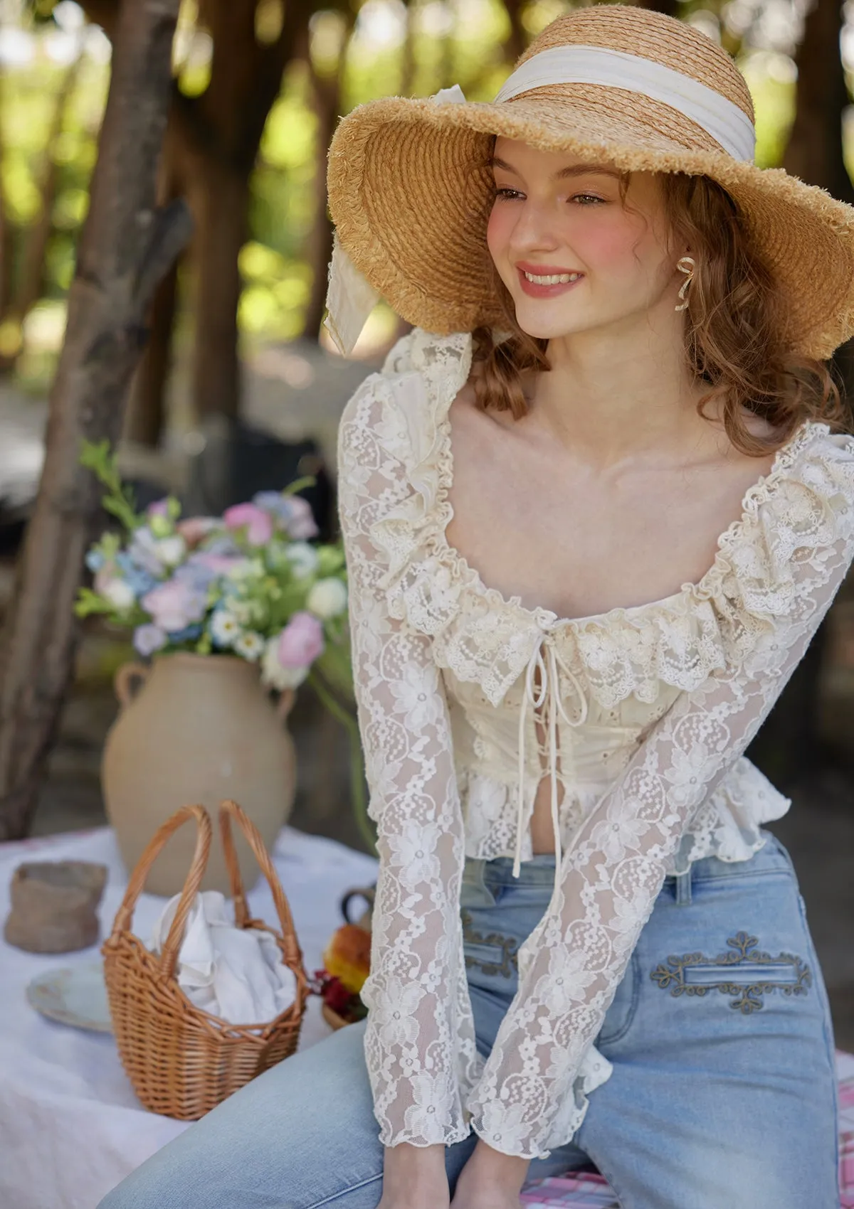 French Beauty Lace Top