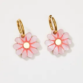 Hattie Earrings - Pink / Gold