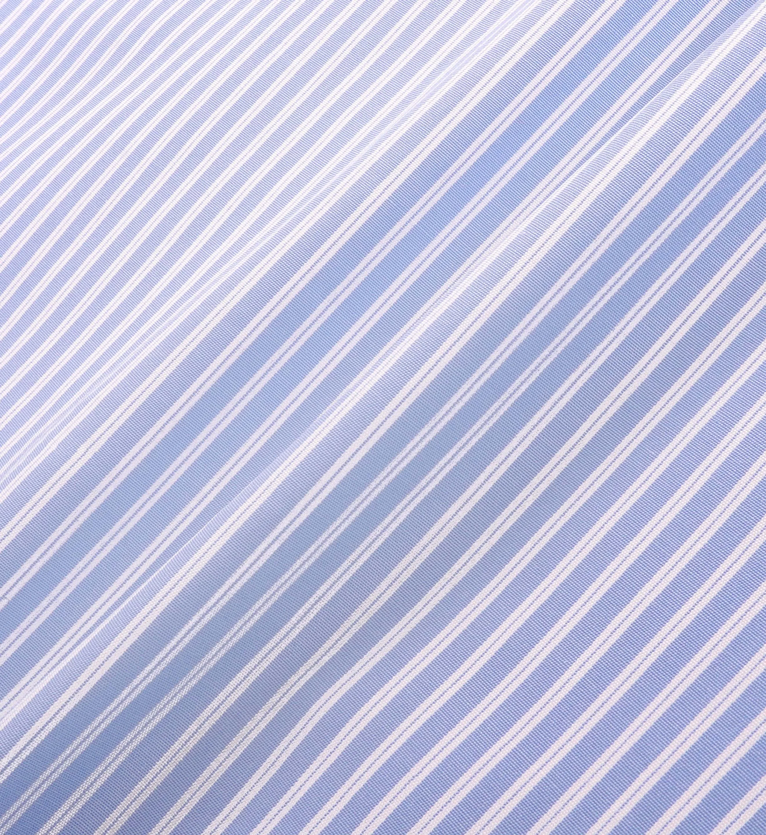 Hotel du Cap Cursive Poplin Short - Blue Striped