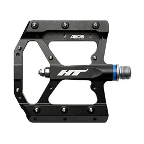 HT Components Black Flat Pedal AE05 Evo  Mountain Bike MTB Pair 9/16