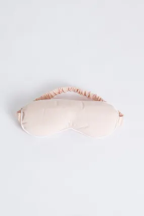 Iluka Eye Mask - Blush with White Piping