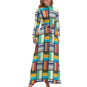 Long Sleeve High Neck Long Dress Long dress