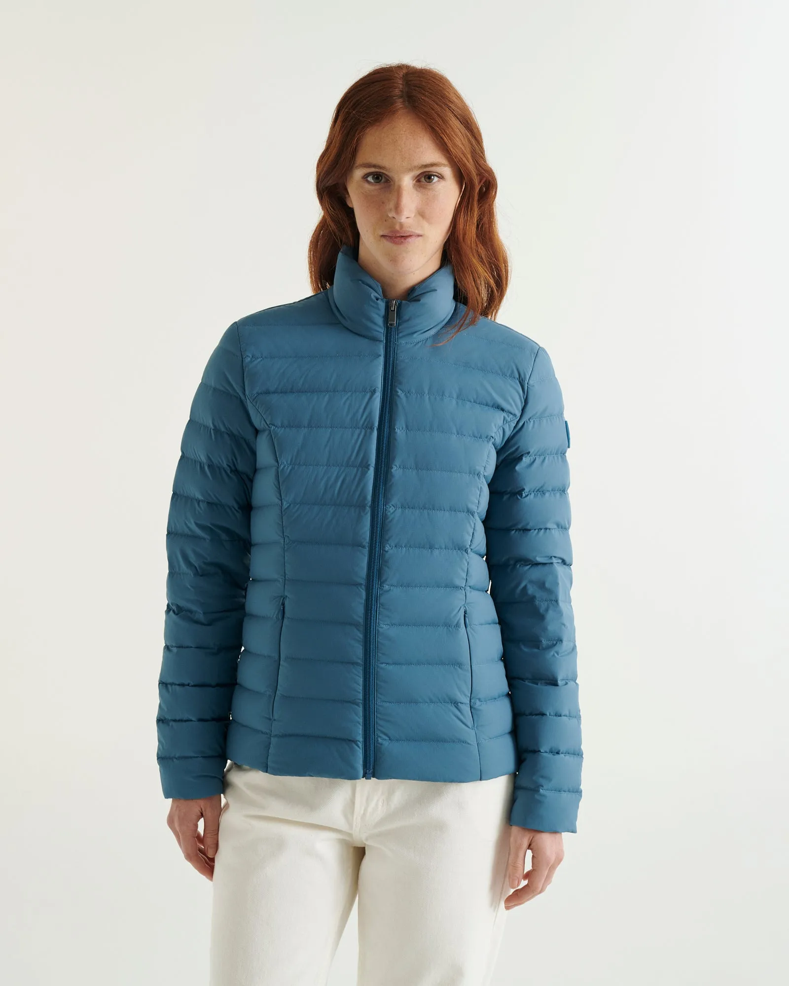 Maia light stretch winter jacket Blue jean