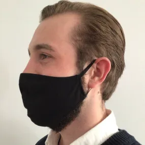 Mask | Oval | Black | M-L | 2-Layers | Soft Cotton