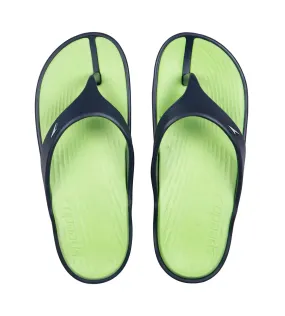 Men's Dual Colour Flip Flops -  Bright Zest & Navy