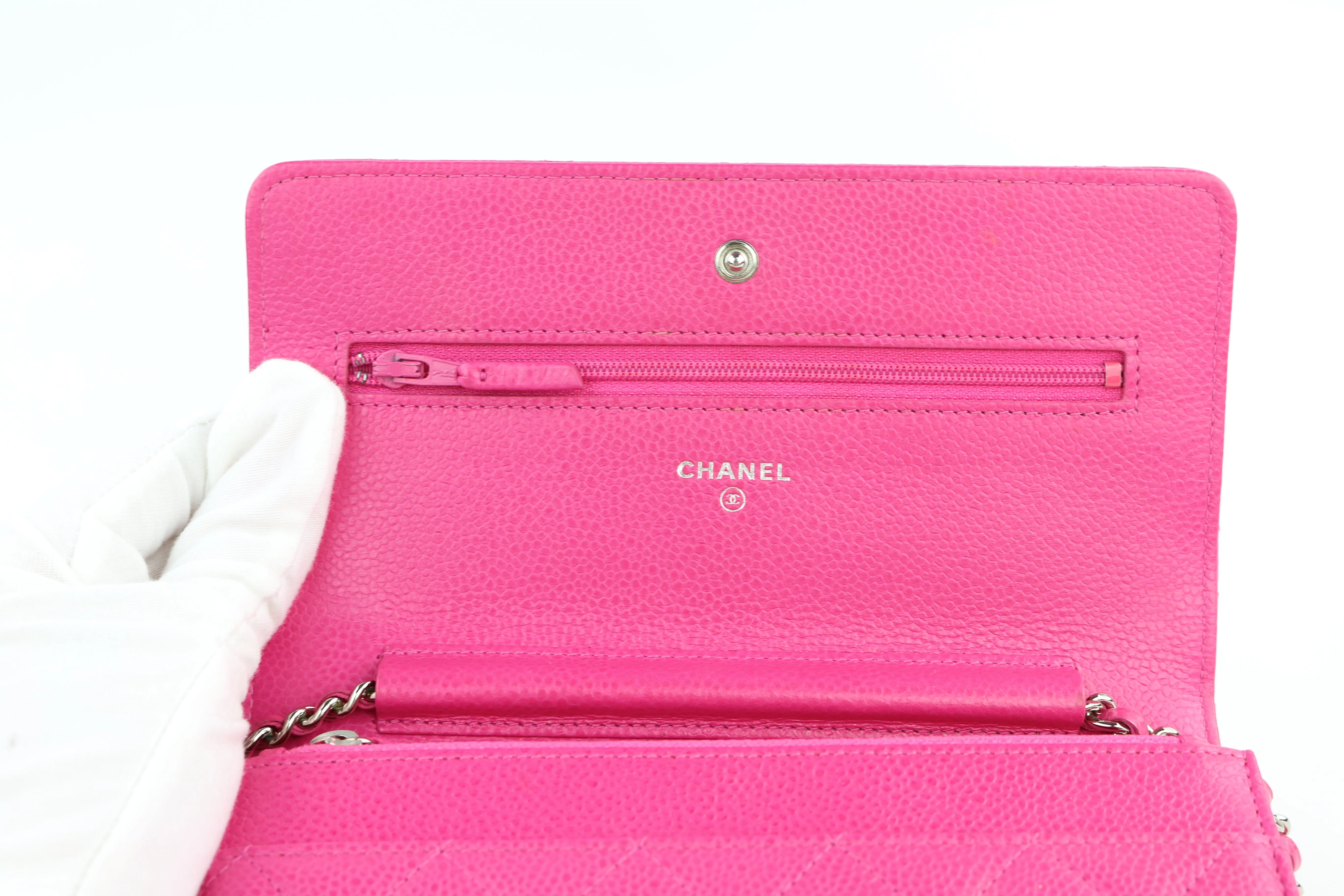 Pink Caviar Wallet on a Chain