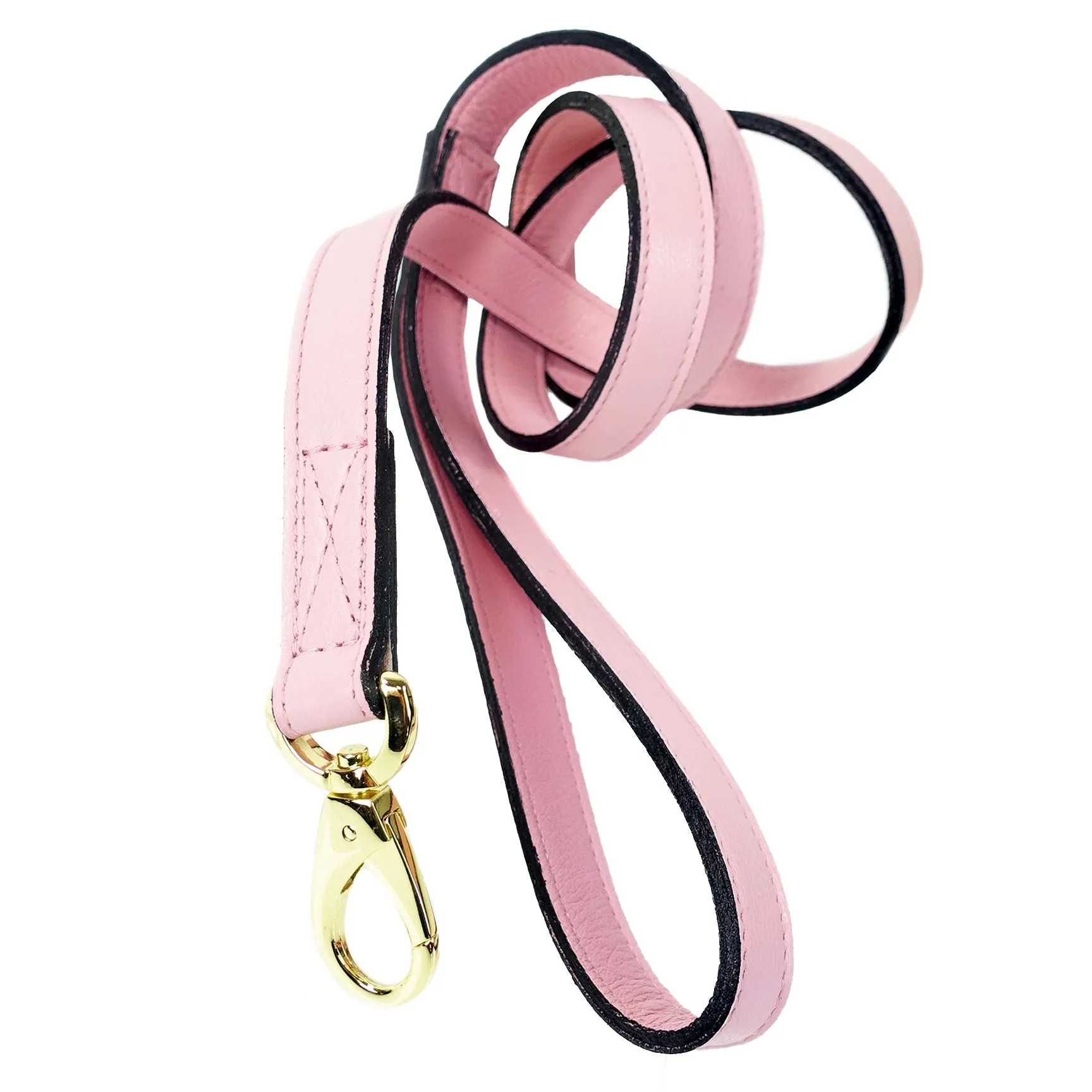 Regency Dog Leash in Sweet Pink & Gold