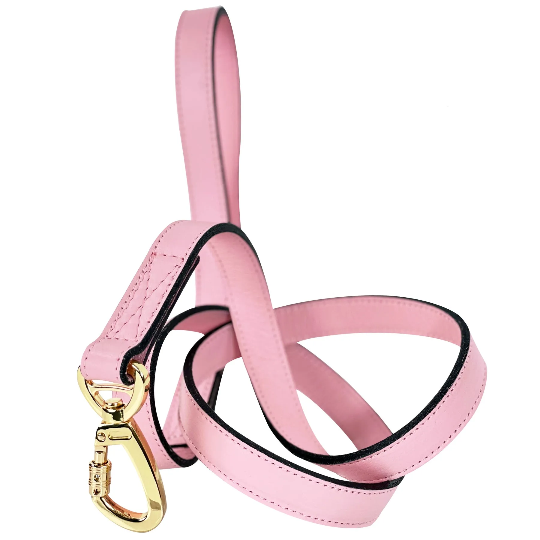 Regency Dog Leash in Sweet Pink & Gold