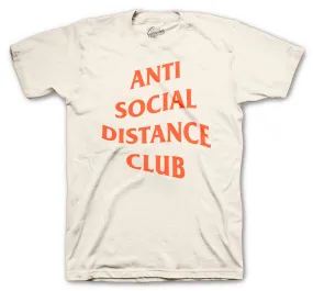 Retro 5 Orange Blaze Shirt - Anti Social - Natural