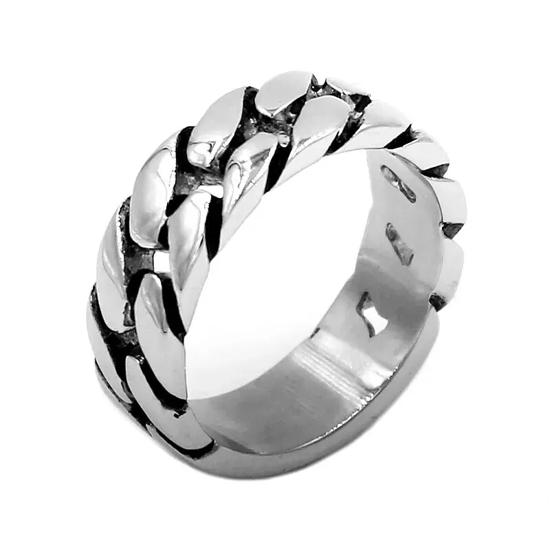 Stainless Steel Chain  Wedding Band Ring