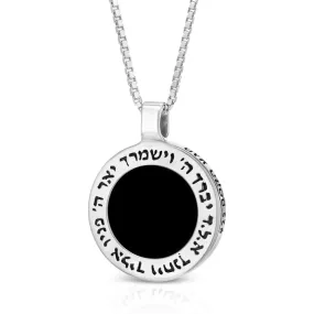 Sterling Silver and Onyx Priestly Blessing Necklace