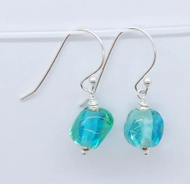 water crystals mini bead earrings