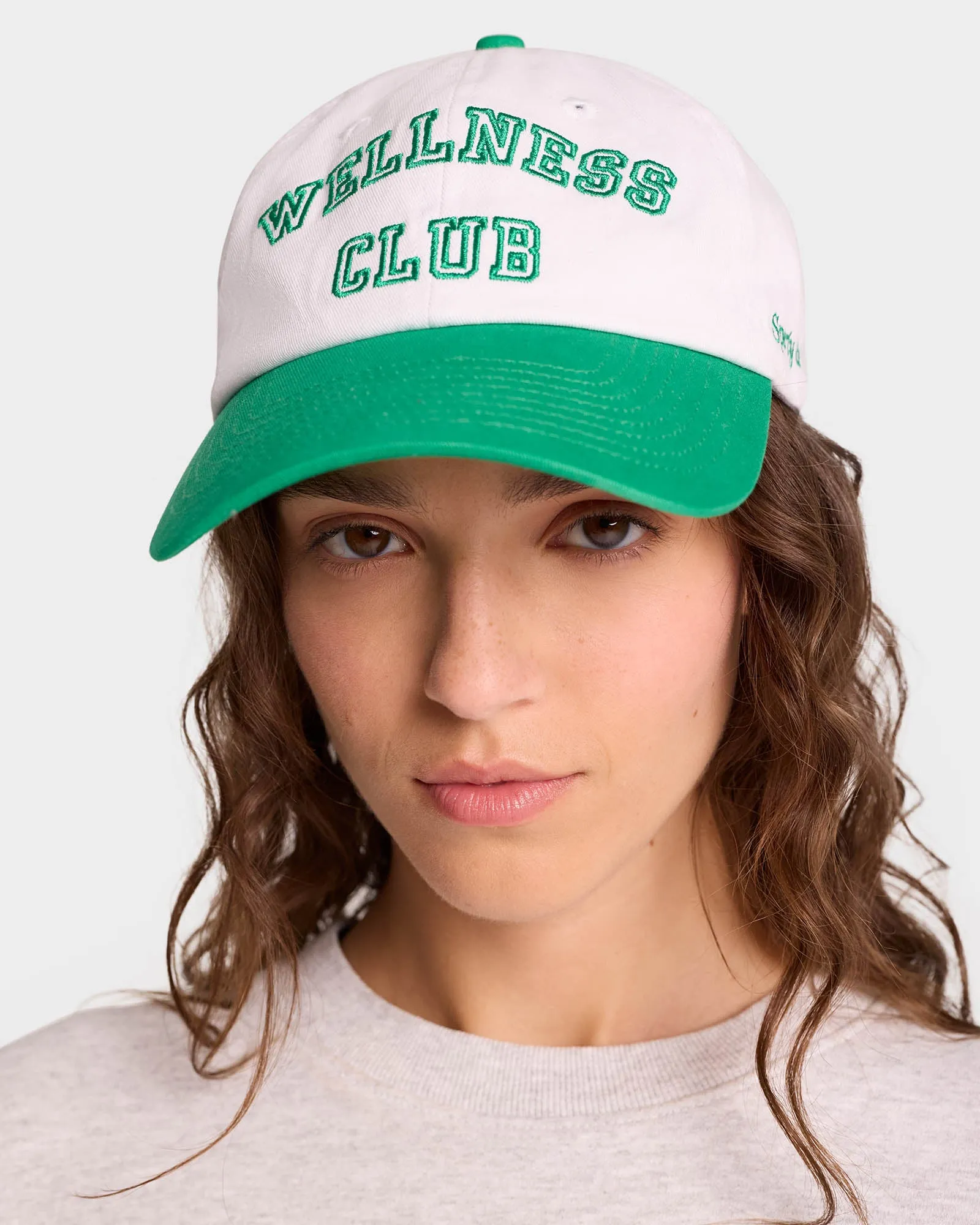 Wellness Club Hat - White/Verde